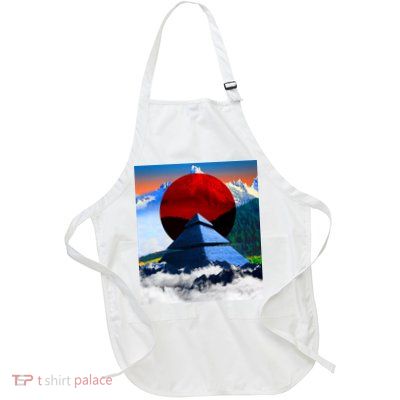 Pyramid Mountain Landscape Art Apron