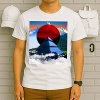 Pyramid Mountain Landscape Art T-Shirt