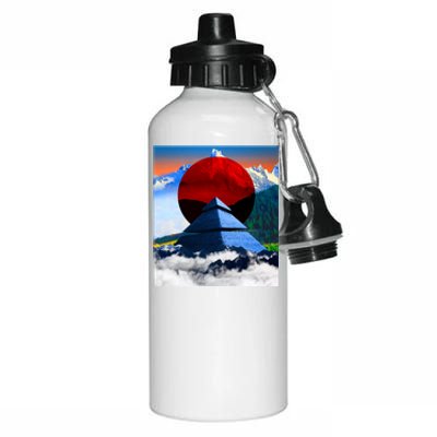 Pyramid Mountain Landscape Art Aluminum Water Bottle 