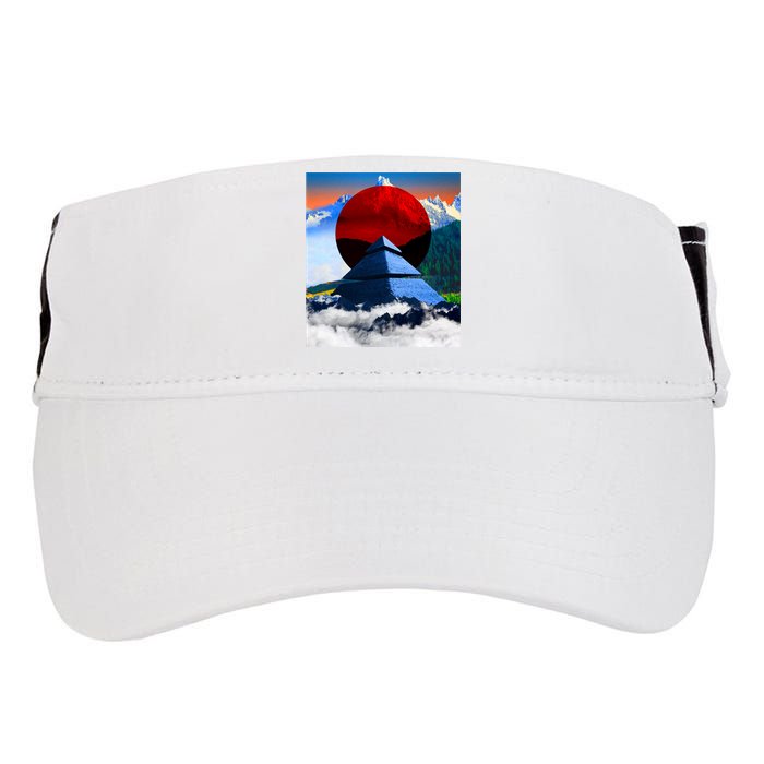 Pyramid Mountain Landscape Art Adult Drive Performance Visor