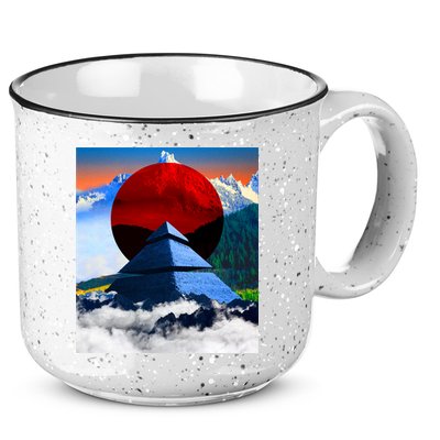 Pyramid Mountain Landscape Art 15oz Campfire Ceramic Mug