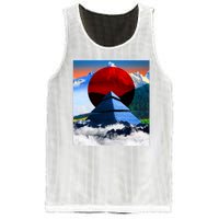 Pyramid Mountain Landscape Art Mesh Reversible Basketball Jersey Tank