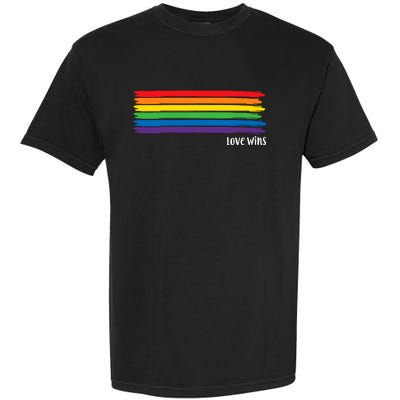 Pride Month Love Wins Rainbow Garment-Dyed Heavyweight T-Shirt