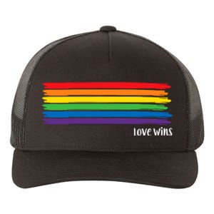 Pride Month Love Wins Rainbow Yupoong Adult 5-Panel Trucker Hat