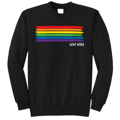 Pride Month Love Wins Rainbow Sweatshirt