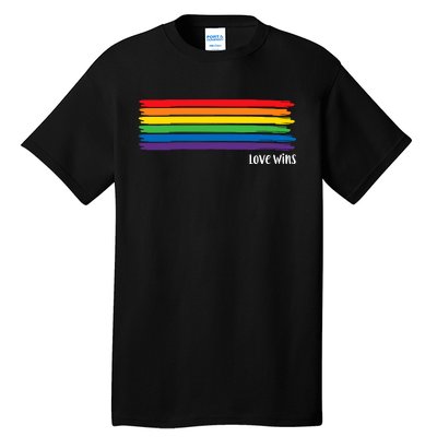 Pride Month Love Wins Rainbow Tall T-Shirt