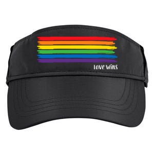 Pride Month Love Wins Rainbow Adult Drive Performance Visor