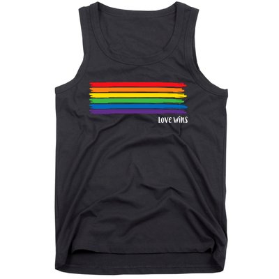 Pride Month Love Wins Rainbow Tank Top