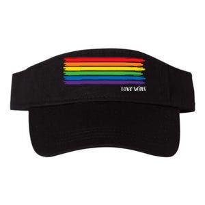 Pride Month Love Wins Rainbow Valucap Bio-Washed Visor