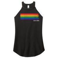 Pride Month Love Wins Rainbow Women's Perfect Tri Rocker Tank