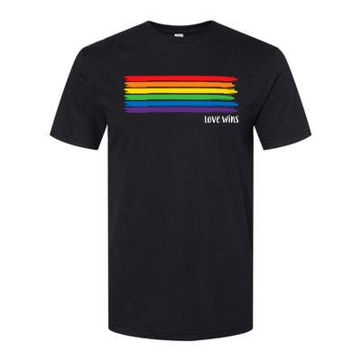 Pride Month Love Wins Rainbow Softstyle CVC T-Shirt