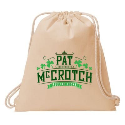 Pat Mccrotch Luck Of The Irish Funny St Patricks Day Drawstring Bag