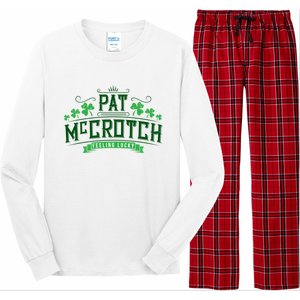 Pat Mccrotch Luck Of The Irish Funny St Patricks Day Long Sleeve Pajama Set