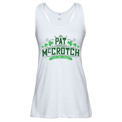 Pat Mccrotch Luck Of The Irish Funny St Patricks Day Ladies Essential Flowy Tank
