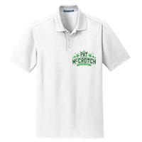 Pat Mccrotch Luck Of The Irish Funny St Patricks Day Dry Zone Grid Polo