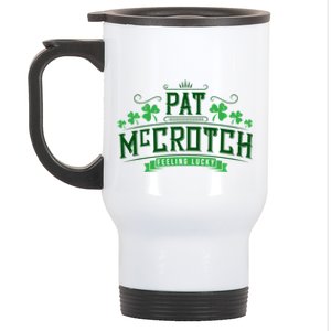 Pat Mccrotch Luck Of The Irish Funny St Patricks Day Stainless Steel Travel Mug