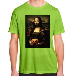 Pumpkin Mona Lisa A Pumpkin On Classic Art Adult ChromaSoft Performance T-Shirt