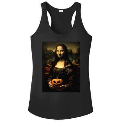 Pumpkin Mona Lisa A Pumpkin On Classic Art Ladies PosiCharge Competitor Racerback Tank