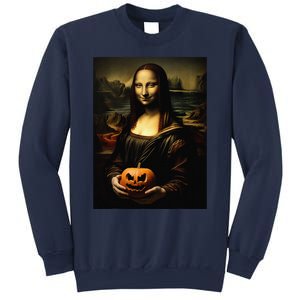 Pumpkin Mona Lisa A Pumpkin On Classic Art Sweatshirt