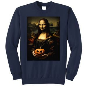 Pumpkin Mona Lisa A Pumpkin On Classic Art Tall Sweatshirt