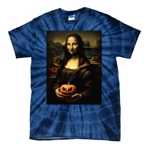 Pumpkin Mona Lisa A Pumpkin On Classic Art Tie-Dye T-Shirt