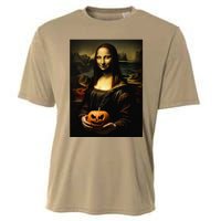 Pumpkin Mona Lisa A Pumpkin On Classic Art Cooling Performance Crew T-Shirt