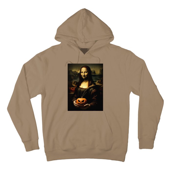 Pumpkin Mona Lisa A Pumpkin On Classic Art Hoodie