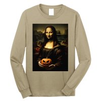 Pumpkin Mona Lisa A Pumpkin On Classic Art Long Sleeve Shirt