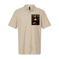 Pumpkin Mona Lisa A Pumpkin On Classic Art Softstyle Adult Sport Polo