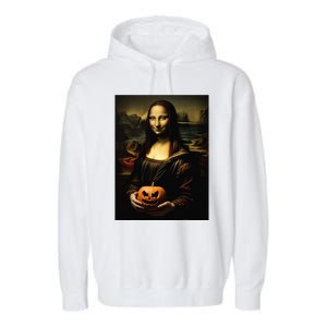 Pumpkin Mona Lisa A Pumpkin On Classic Art Garment-Dyed Fleece Hoodie