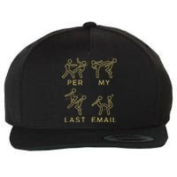 Per My Last Email  Wool Snapback Cap