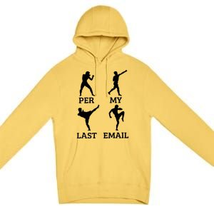 Per My Last Email Funny Premium Pullover Hoodie