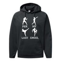 Per My Last Email Funny Performance Fleece Hoodie