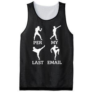 Per My Last Email Funny Mesh Reversible Basketball Jersey Tank