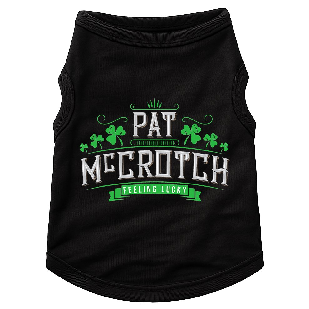 Pat McCrotch Luck of the Irish Funny St Patricks Day Doggie Tank