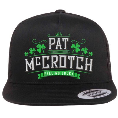 Pat McCrotch Luck of the Irish Funny St Patricks Day Flatbill Hat