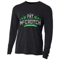 Pat McCrotch Luck of the Irish Funny St Patricks Day Cooling Performance Long Sleeve Crew
