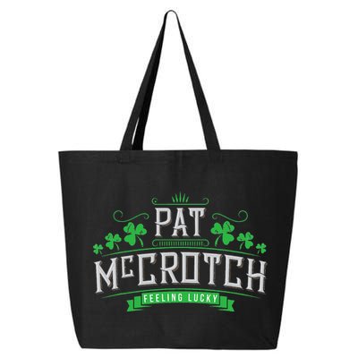 Pat McCrotch Luck of the Irish Funny St Patricks Day 25L Jumbo Tote