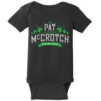 Pat McCrotch Luck of the Irish Funny St Patricks Day Baby Bodysuit