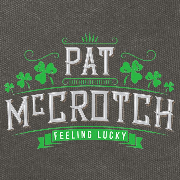 Pat McCrotch Luck of the Irish Funny St Patricks Day Cotton Canvas Backpack
