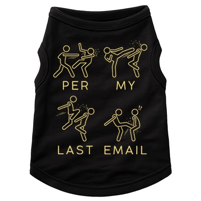 Per My Last Email Boxing Meme Doggie Tank
