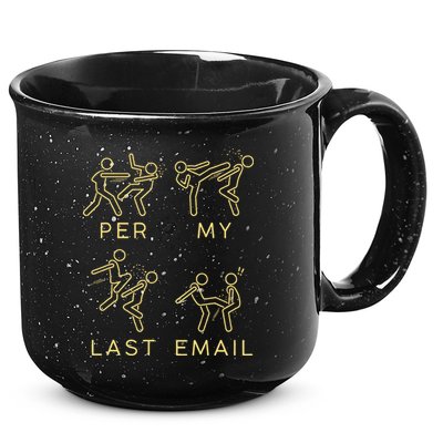 Per My Last Email Boxing Meme 15oz Campfire Ceramic Mug