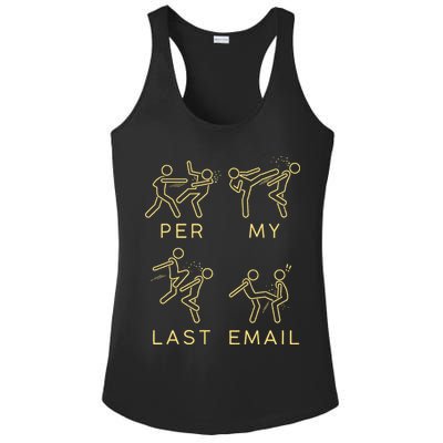 Per My Last Email Boxing Meme Ladies PosiCharge Competitor Racerback Tank