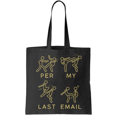 Per My Last Email Boxing Meme Bag