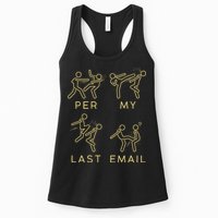 Per My Last Email Boxing Meme Womens Tank Top