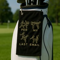 Per My Last Email Boxing Meme Golf Towel