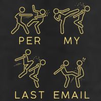 Per My Last Email Boxing Meme Golf Towel