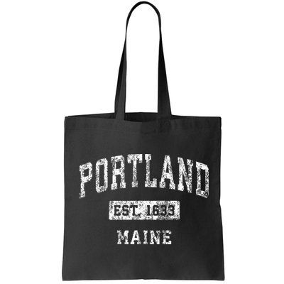 Portland Maine Me Vintage Established Sports Bag