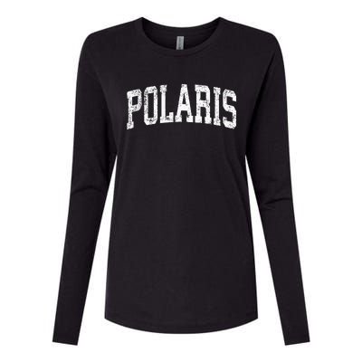 Polaris Montana Mt Vintage Athletic Sports Design Womens Cotton Relaxed Long Sleeve T-Shirt