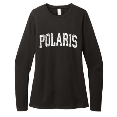 Polaris Montana Mt Vintage Athletic Sports Design Womens CVC Long Sleeve Shirt